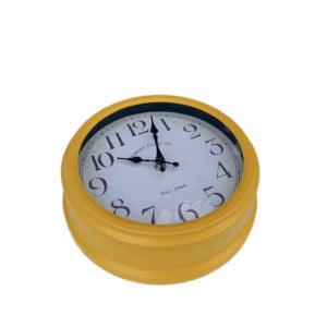 שעון קיר דגם רובי- צהוב